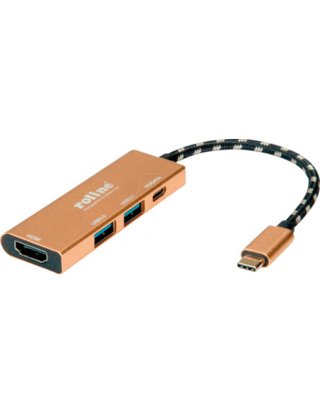 DOCKING STATION TYPE C 4IN1 1*HDMI 4K/2*USB 3.2/1*USB C PD