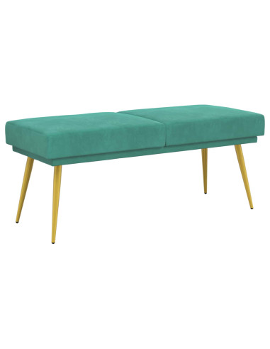 Panchina a doppio strato Turchese 120 x 45 x 46 cm Velluto