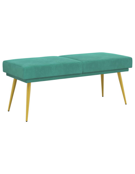 Panchina a doppio strato Turchese 120 x 45 x 46 cm Velluto