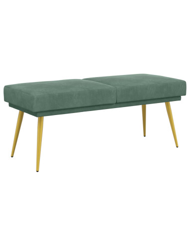 Panchina a doppio strato Verde Mare 120 x 45 x 46 cm Velluto