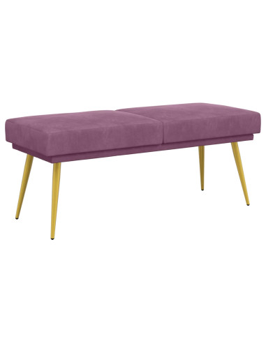 Panchina a doppio strato Viola 120 x 45 x 46 cm Velluto