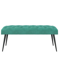 Panchina con bottoni imbottiti Turchese 110 x 40 x 46 cm 2
