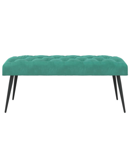 Panchina con bottoni imbottiti Turchese 110 x 40 x 46 cm