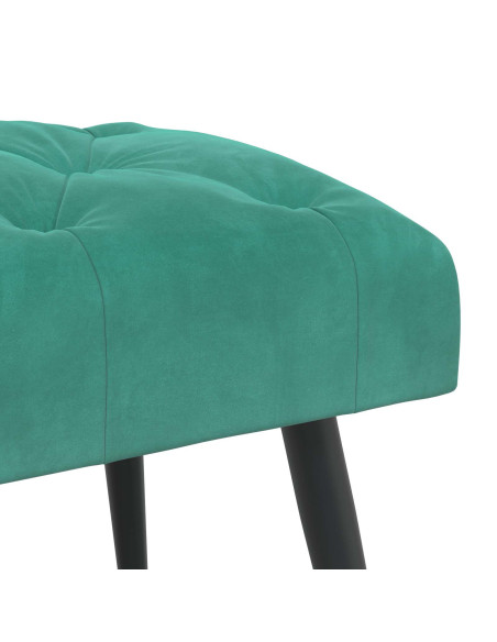 Panchina con bottoni imbottiti Turchese 110 x 40 x 46 cm