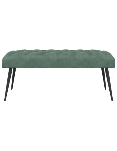 Panchina con bottoni imbottiti Verde Mare 110 x 40 x 46 cm