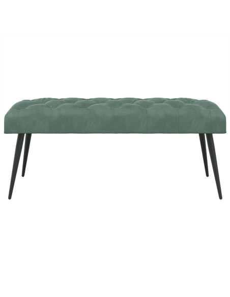 Panchina con bottoni imbottiti Verde Mare 110 x 40 x 46 cm