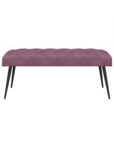 Panchina con bottoni imbottiti Viola 110 x 40 x 46 cm Velluto 2