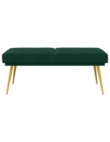 Panchina a doppio strato Verde Scuro 120 x 45 x 46 cm Velluto