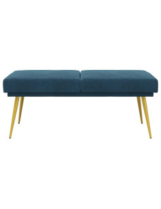 Panchina a doppio strato Blu 120 x 45 x 46 cm Velluto 2