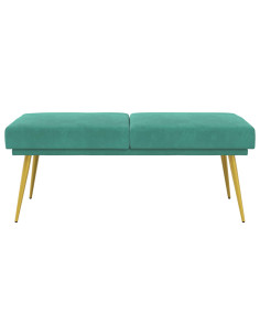 Panchina a doppio strato Turchese 120 x 45 x 46 cm Velluto 2