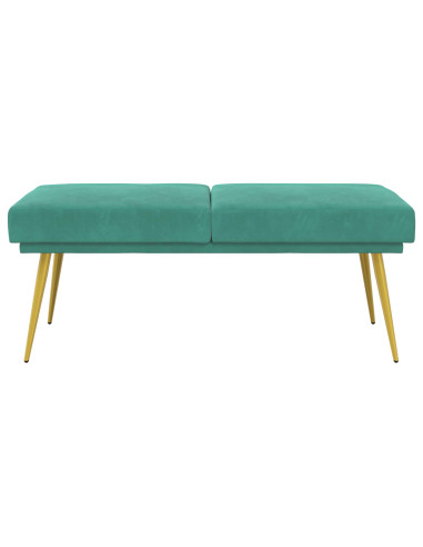 Panchina a doppio strato Turchese 120 x 45 x 46 cm Velluto