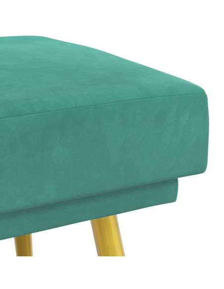 Panchina a doppio strato Turchese 120 x 45 x 46 cm Velluto