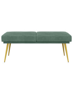 Panchina a doppio strato Verde Mare 120 x 45 x 46 cm Velluto 2
