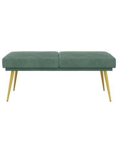 Panchina a doppio strato Verde Mare 120 x 45 x 46 cm Velluto