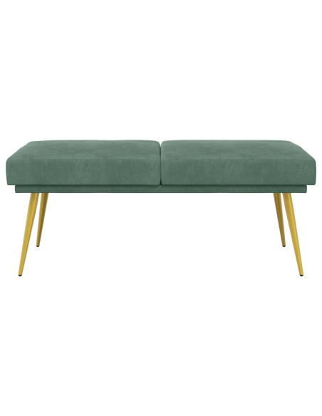 Panchina a doppio strato Verde Mare 120 x 45 x 46 cm Velluto