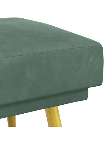Panchina a doppio strato Verde Mare 120 x 45 x 46 cm Velluto