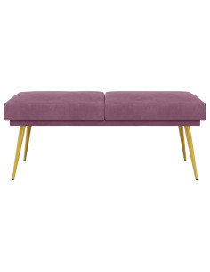 Panchina a doppio strato Viola 120 x 45 x 46 cm Velluto 2