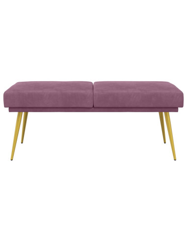 Panchina a doppio strato Viola 120 x 45 x 46 cm Velluto