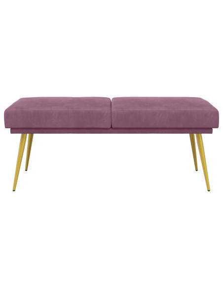 Panchina a doppio strato Viola 120 x 45 x 46 cm Velluto