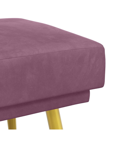 Panchina a doppio strato Viola 120 x 45 x 46 cm Velluto