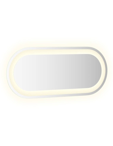 Specchio da Bagno LED 70x30 cm Ovale