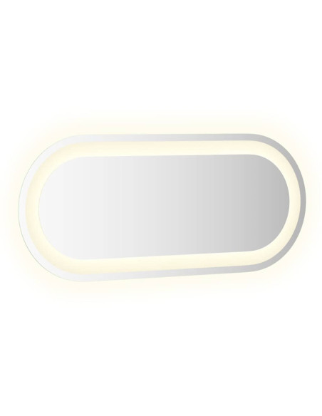 Specchio da Bagno LED 70x30 cm Ovale
