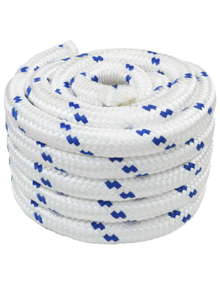 Corda da Barca 10 m 4 Bianco e Blu PP
