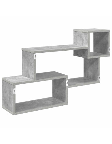 Mensola sospesa A parete Grigio 87 x 20 x 55 cm