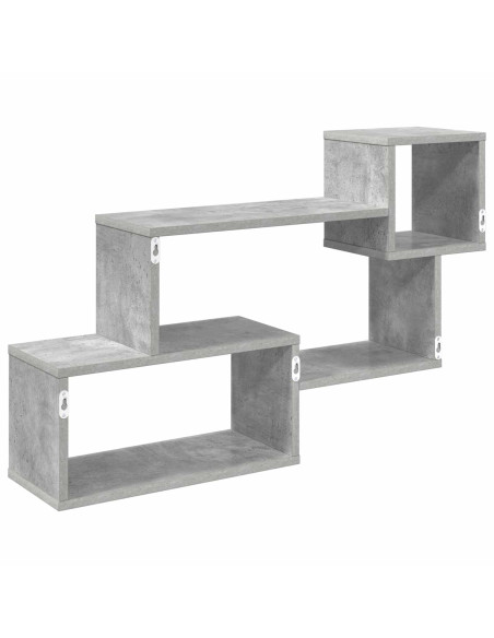 Mensola sospesa A parete Grigio 87 x 20 x 55 cm