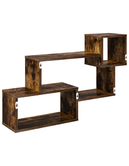 Mensola sospesa A parete Marrone 87 x 20 x 55 cm