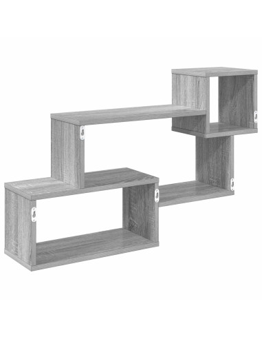 Mensola sospesa A parete Grigio 87 x 20 x 55 cm