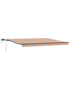 Tenda retrattile Multicolore 400 × 350 cm Tessuto e Alluminio 2