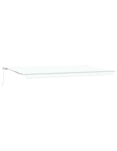Tenda retrattile Bianco 600 × 350 cm Poliestere e Alluminio