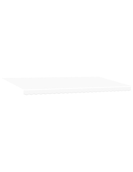 Tenda retrattile Bianco 600 × 350 cm Tessuto e Alluminio