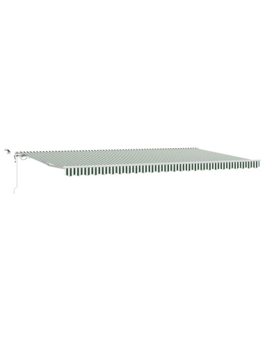 Tessuto per Tenda Verde e Bianco 600 × 350 cm Poliestere