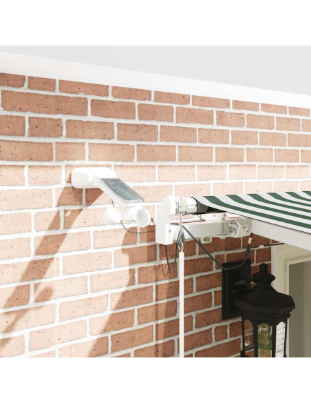 Tessuto per Tenda Verde e Bianco 600 × 350 cm Poliestere