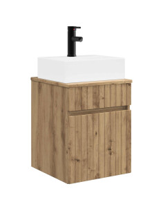 Mobile Lavabo da Parete Rovere Artigianale 39 x 41 x 62,5 cm