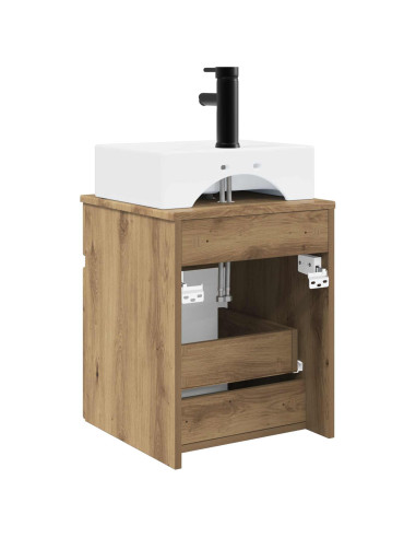 Mobile Lavabo da Parete Rovere Artigianale 39 x 41 x 62,5 cm