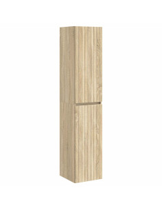 Mobiletto da Bagno a Muro Rovere Sonoma 33 x 34,5 x 160 cm