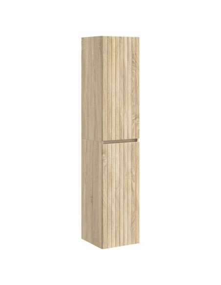 Mobiletto da Bagno a Muro Rovere Sonoma 33 x 34,5 x 160 cm