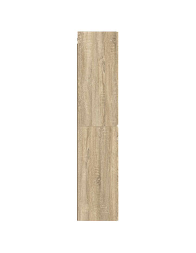Mobiletto da Bagno a Muro Rovere Sonoma 33 x 34,5 x 160 cm