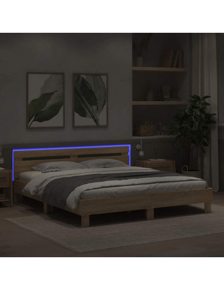 Struttura del letto Sonoma 193 x 203 cm Legno multistrato