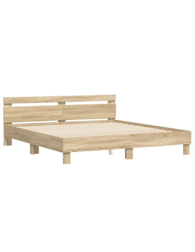 Struttura del letto Sonoma 193 x 203 cm Legno multistrato
