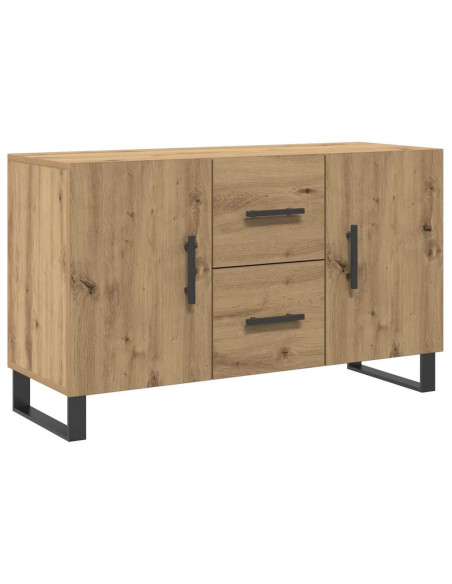Credenza Rovere Artigianale 100x36x60 cm in Legno Multistrato