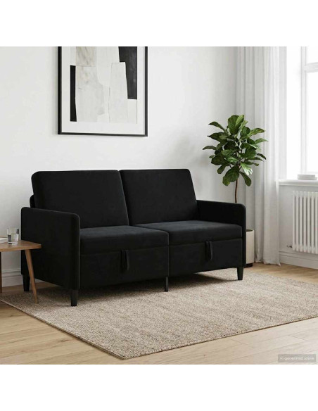 Divano con Storage Nero 172 x 78 x 87 cm Poliestere