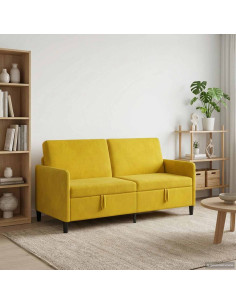 Divano con Storage Giallo 172 x 78 x 87 cm Poliestere