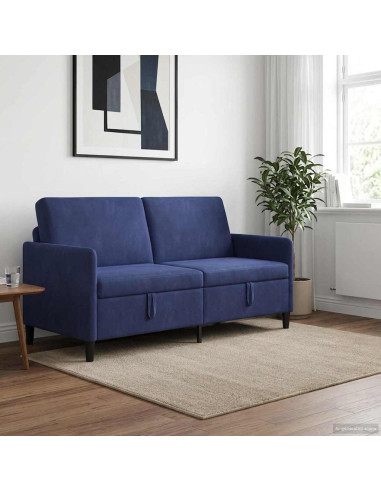Divano con Storage Blu Polizia 172 x 78 x 87 cm Poliestere