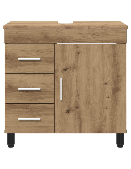 Mobiletto da bagno Rovere Artigianale 60 x 35 x 60 cm