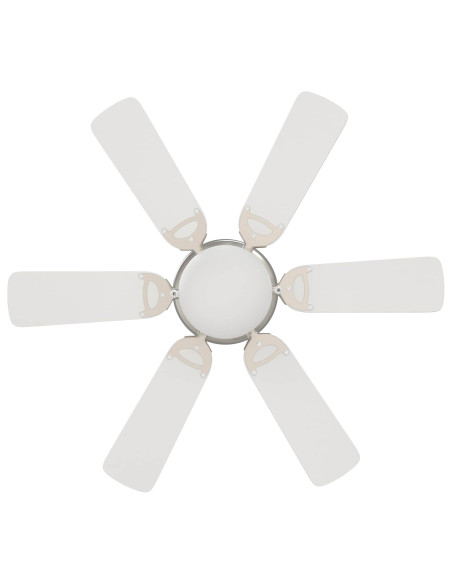 Ventilatore da soffitto con luce Ø 82 cm Bianco