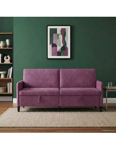 Divano con Storage Viola 192 x 78 x 87 cm Poliestere